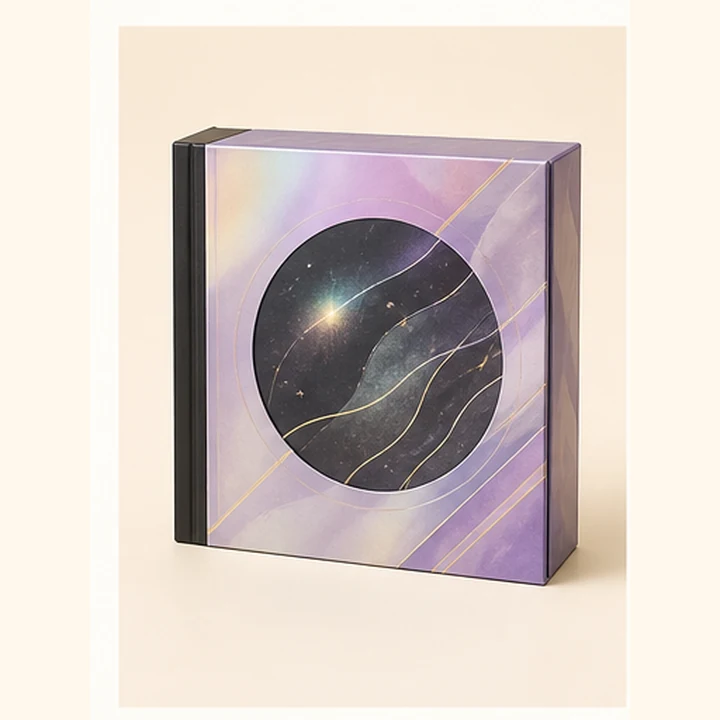 Álbum Neon Tides Photobook Edition sobre fondo claro