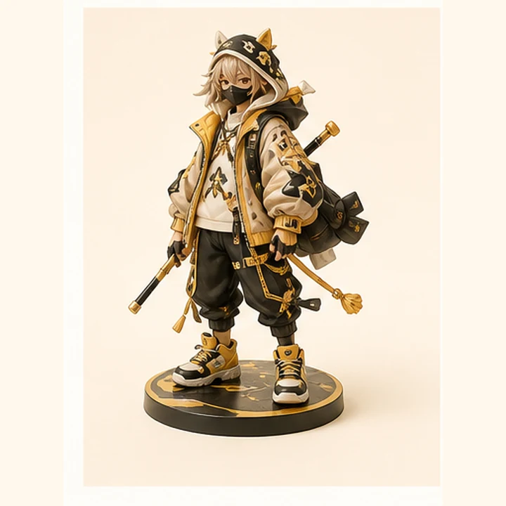 Figura articulada Mori Spirit con atuendo de festival