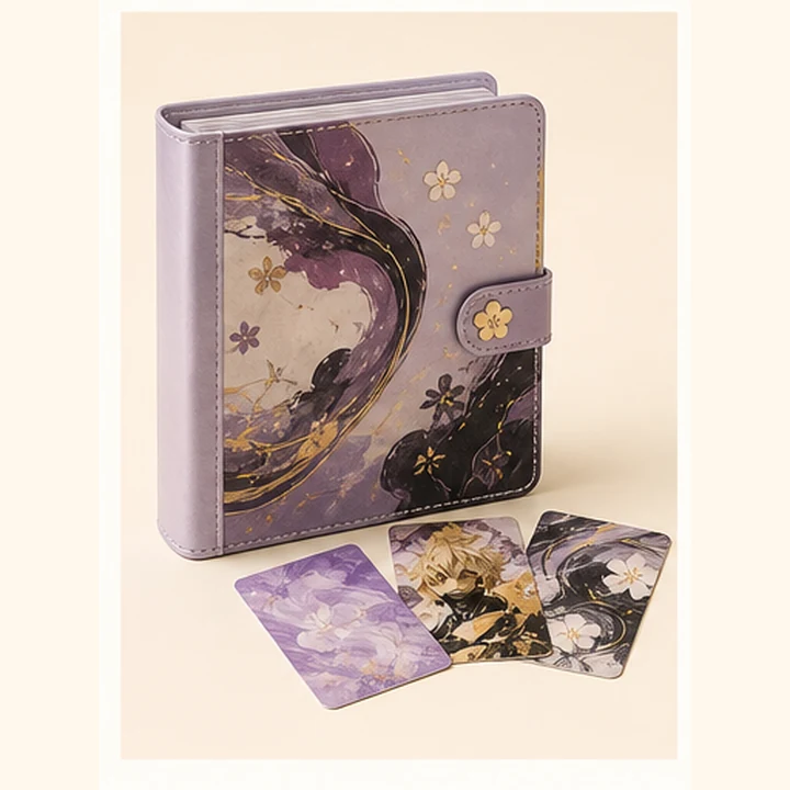 Carpeta y tarjetas decorativas Sakura Night